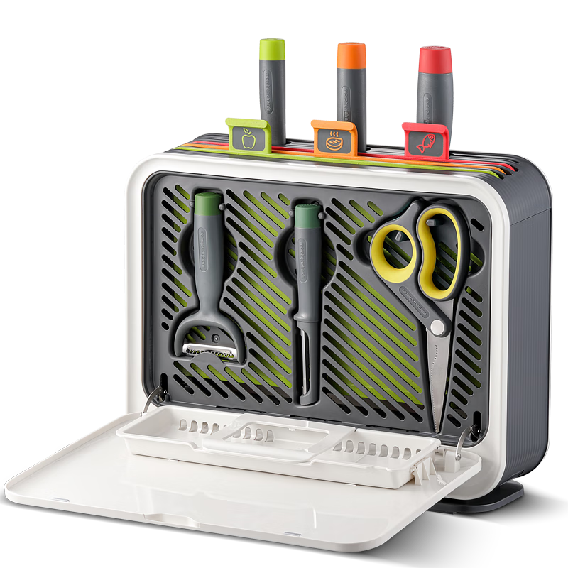 摩飞电器（Morphyrichards）刀筷砧板机 家用可拆卸清洗刀具筷子筒紫外线烘干器 菜板分类厨具MR1002