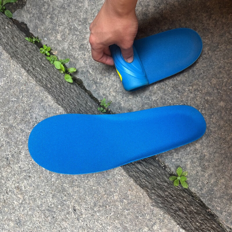 超软pu鞋垫舒适透气耐用大码鞋垫运动篮球鞋垫羽毛球鞋垫 28厘米蓝色