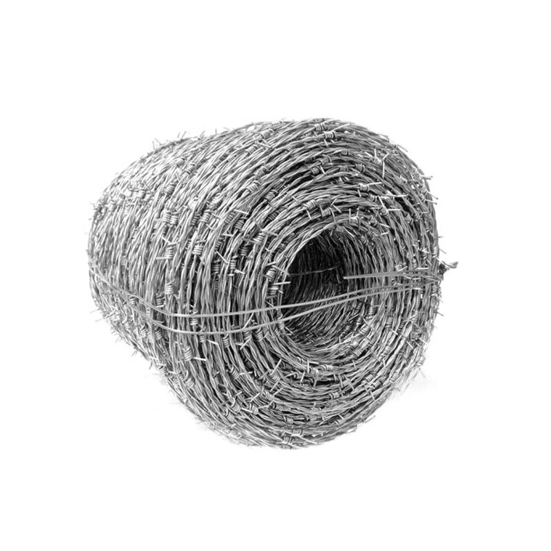 聚远 juyuan 工业铁丝网 围栏钢丝刺绳 刺铁丝 护栏网 刺线刺铁丝 粗