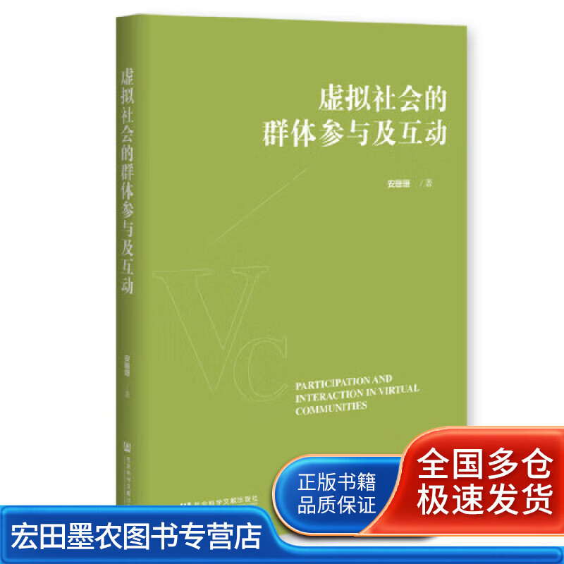 虚拟社会的群体参与及互动【正版好书】