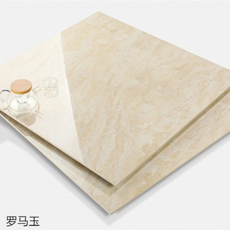 仁聚益瓷砖米黄暖色通体大理石地板砖金刚石全抛釉地砖800x800客厅