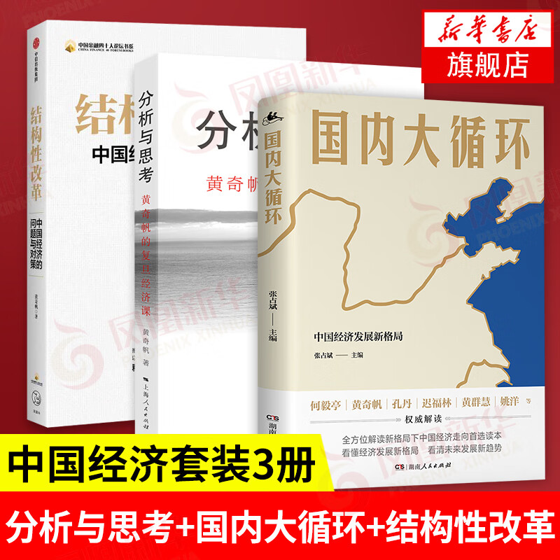 黄奇帆经济学书籍自选】结构性改革 分析与思考 国内大循环 战略与路径:黄奇帆的十二堂经济课 黄奇帆的经济课 3本】分析与思考+国内大循环+结构性改革