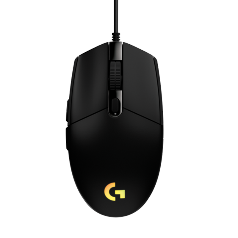 罗技（G）G102鼠标 第二代全新升级 流光RGB灯效 电竞游戏有线鼠标 轻量化设计小手鼠标 G102二代黑色
