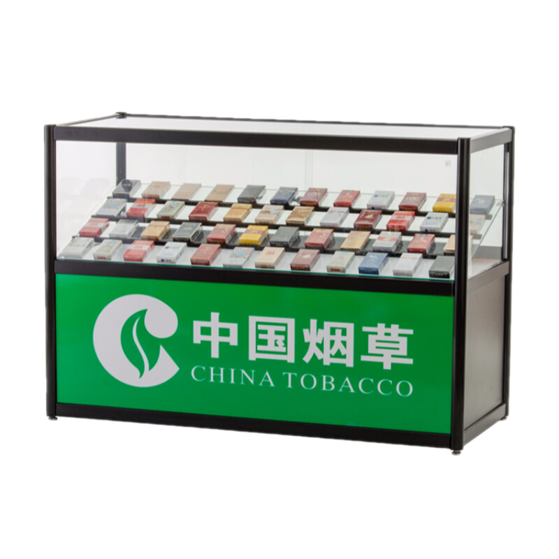 烟柜展示柜烟柜烟架便利店超市烟柜展示柜小型烟酒展柜柜台移动烟架货架组合 【升级加厚】长60*宽40*高80【散装发货】