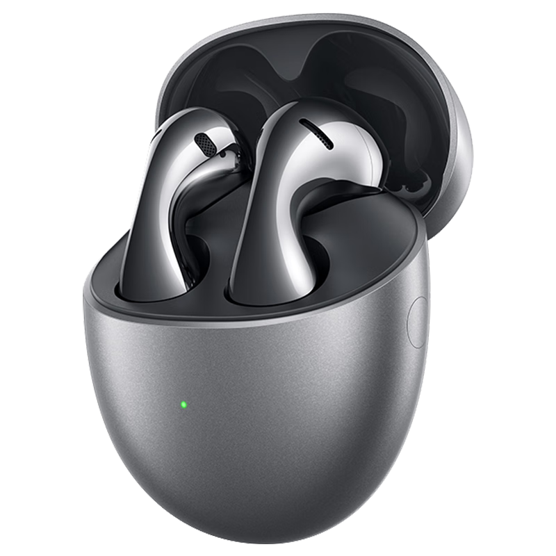 HUAWEI 华为 FreeBuds 5 至臻版 半入耳式真无线主动降噪蓝牙耳机 冰霜银