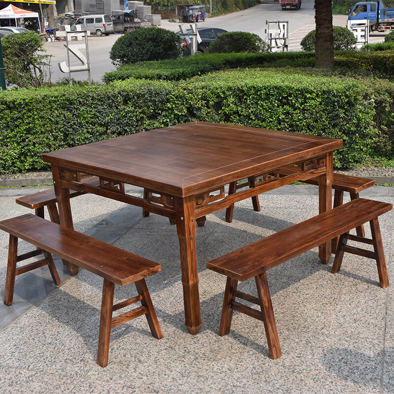 澳颜莱八仙桌全实木榫卯结构 正方形实木中式明清仿古方桌四方餐桌