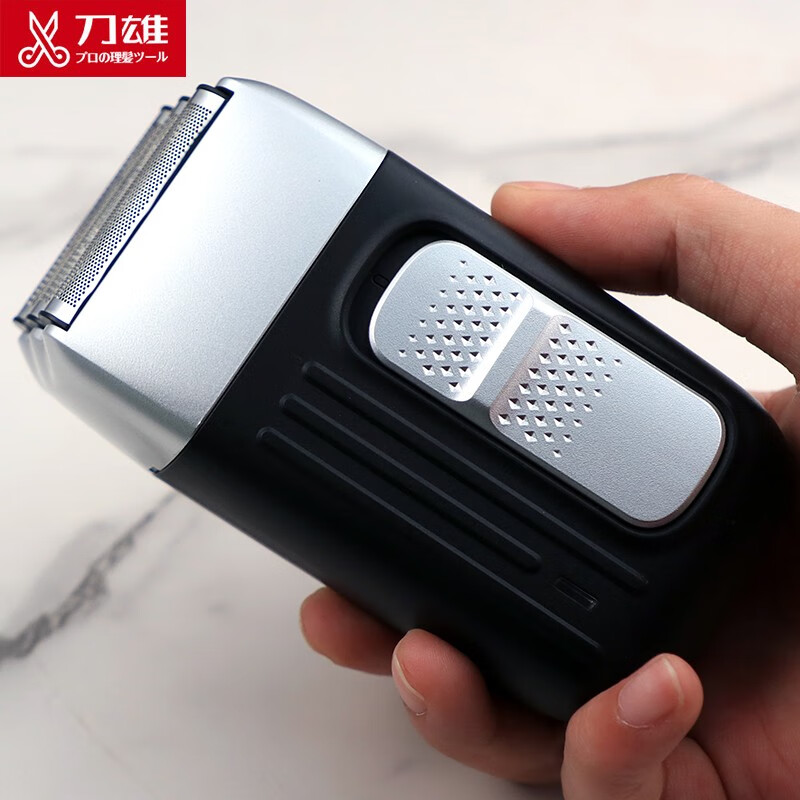 刀雄理发器光头神器增白器油头往复式剃须刀发型师准用推白电推剪 三刀网增白器+充电头+刀头