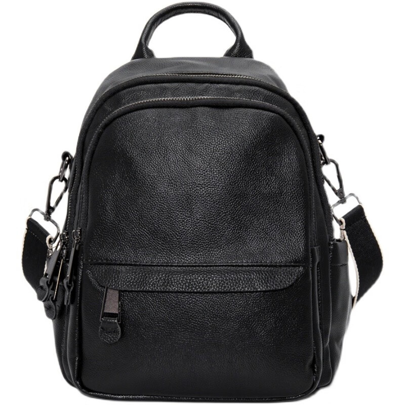 sicecd轻奢品牌香港头层牛皮大容量双肩包女外贸尾货大牌背包百搭真皮