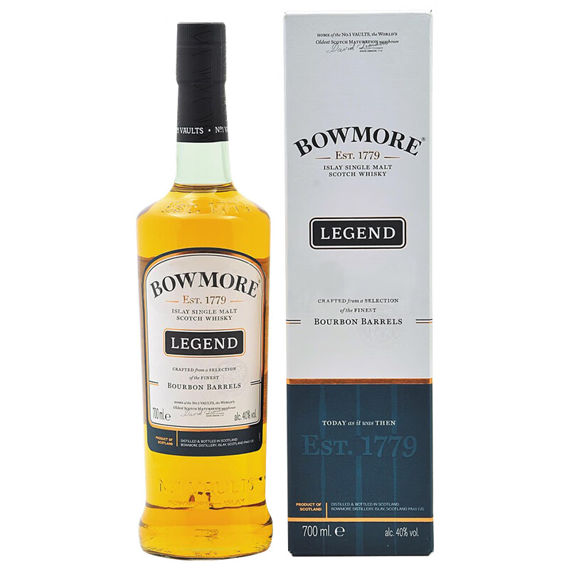 PLUS��Ա����Ħ��Bowmore������ �ո������׵� ��һ��ѿ��ʿ�� 700ml 40�� ���װ *2��
