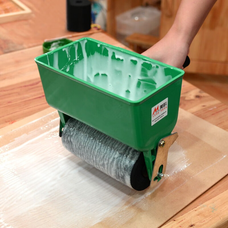 式小型滚胶机手动旋胶器纸箱木皮拼板刷胶机上胶机 3寸涂胶机(不可调)