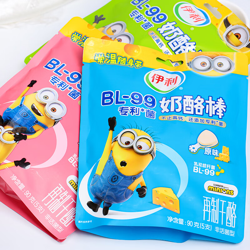 伊利奶酪棒原味草莓水果儿童健康营养早餐高钙芝士宝宝棒棒小零食