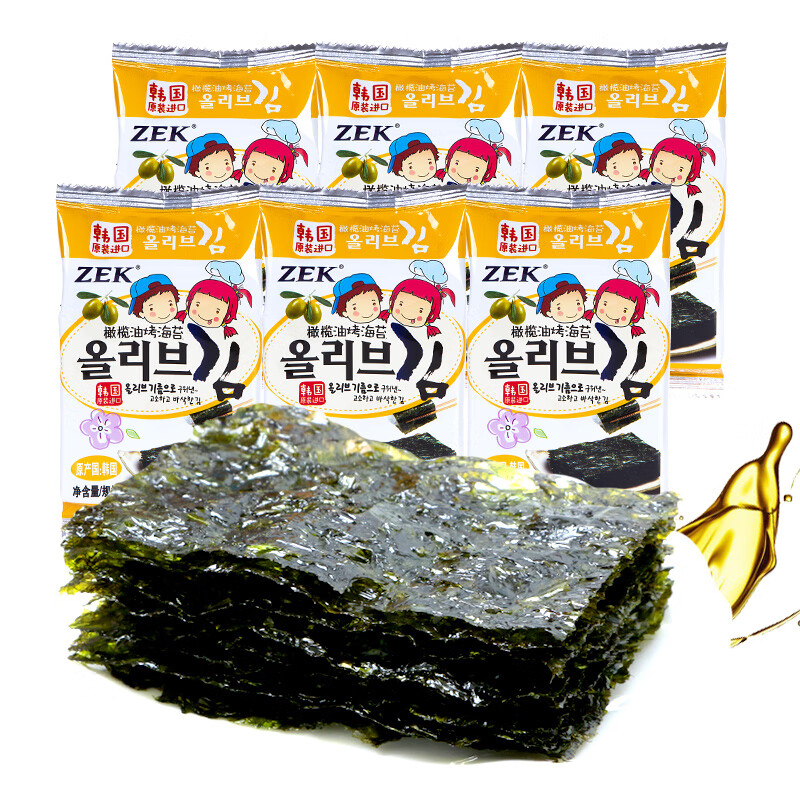 韩国进口食品zek海苔   /海苔卷   /海苔片   /拌饭海苔紫菜包饭寿司