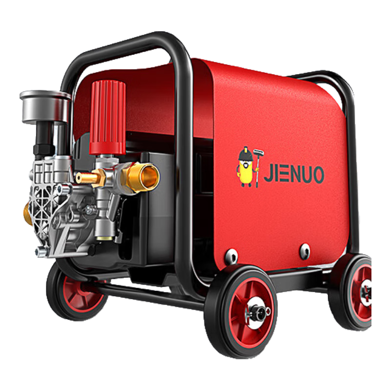 杰諾高壓洗車機(jī)220V刷車泵大功率插電水槍多功能家用商用庭院清洗神器 4800W 峰值+28米管+調(diào)壓+防滑大滾輪
