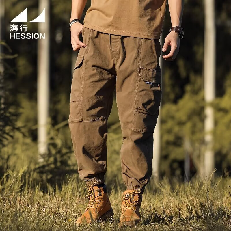 法国鳄鱼男装春夏休闲舒适家居服束脚裤长裤