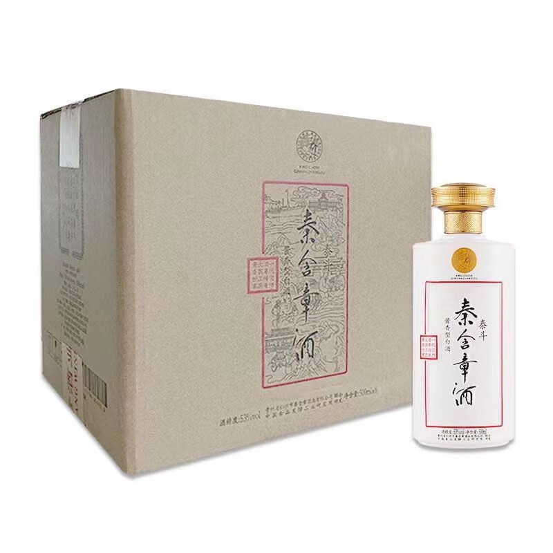 秦含章酒 泰斗 53度 白酒 酱香型 500ml*6 整箱装