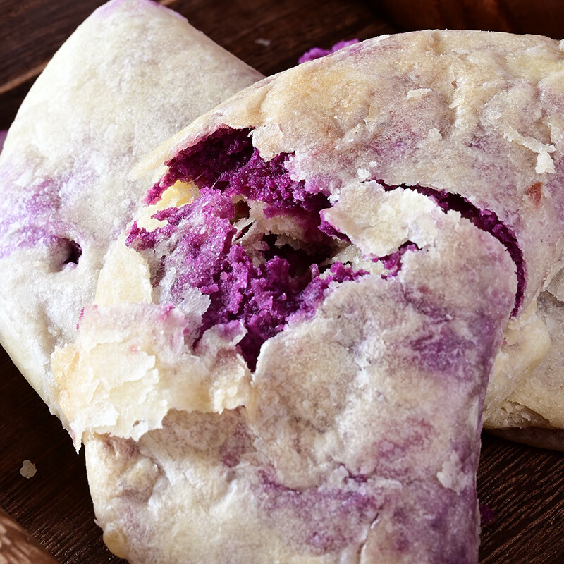 速缘乐全麦五黑黑米饼糕点糯叽孕妇晚上全国热量解馋饿紫薯芋泥饼卡