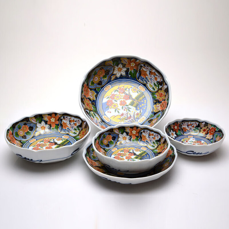 日本品质(ozamon)有田烧陶瓷碗 日式饭碗古伊万里家用盘套装瓷器餐具