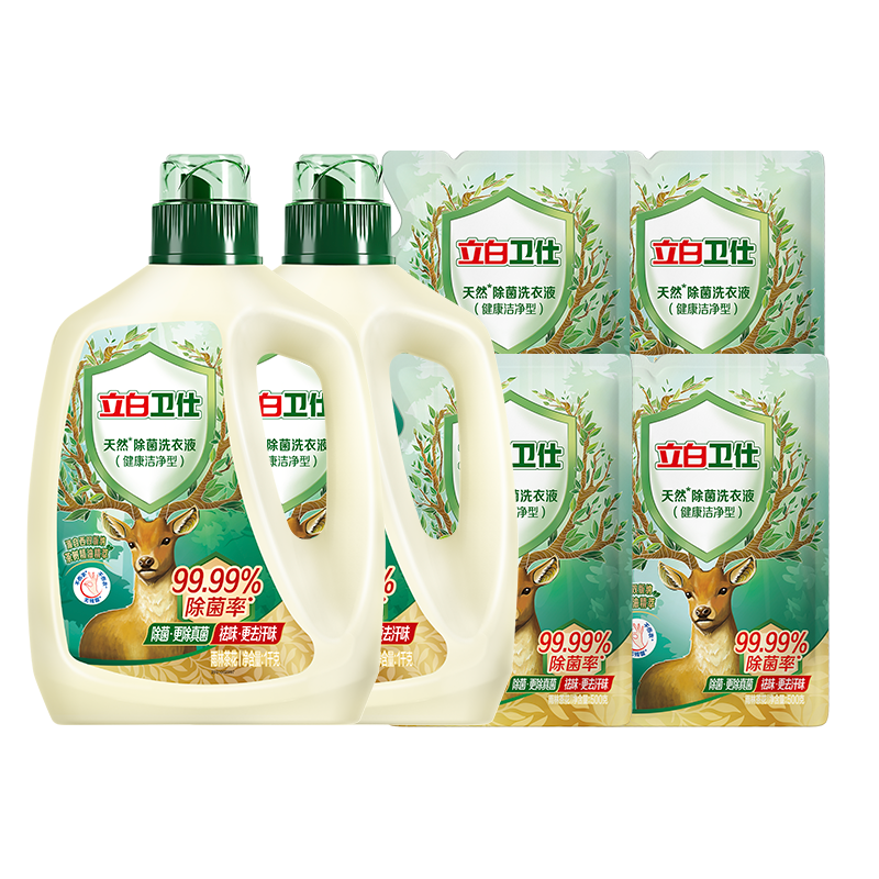 libai/���� ��Ȼֲ�ﾫ��8������ ϴ��Һ 72h�־�ȥζ 1kg*2+500g*4 71.9Ԫ