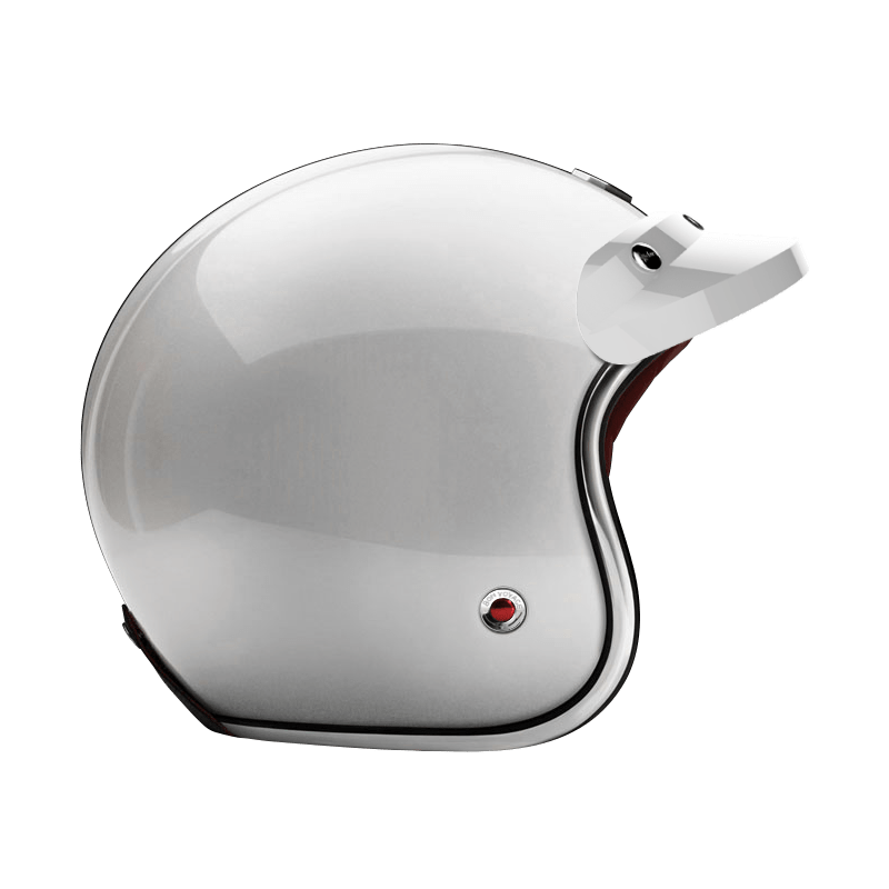 ruby适用复古摩托车机车头盔3/4盔三扣帽舌通用防雨遮阳板帽檐 加百利