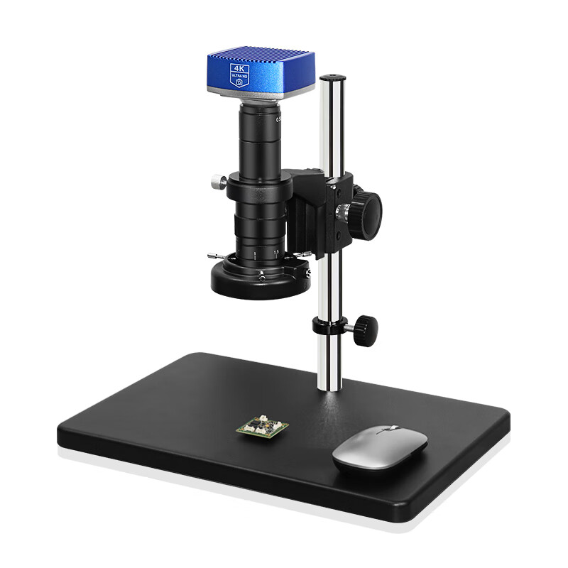 顺华利4K高清电子显微镜手机维修用工业CCD数码放大镜刀具检测抑强光PCB 4K显微镜 出厂标配