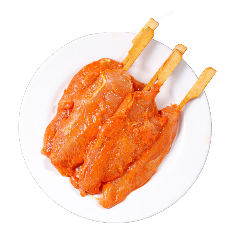 果亦橙川香无骨鸡柳串50串约3.2斤烧烤串冷冻半成品油炸小吃炸串食材