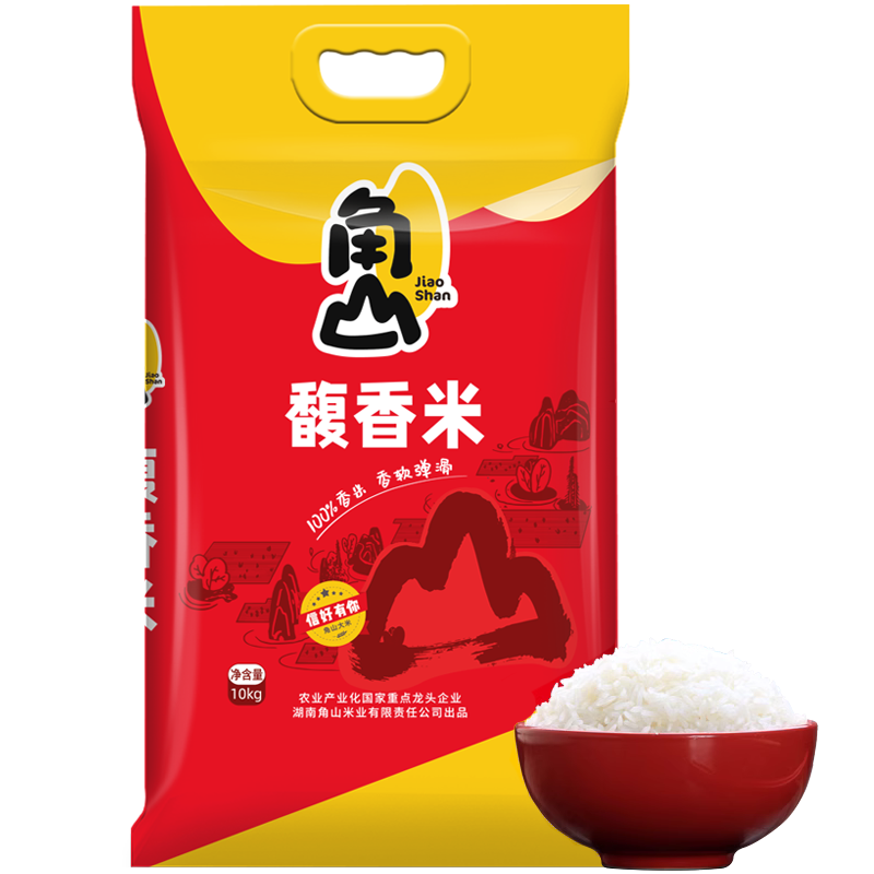 角山大米 馥香米10kg 長粒米一級大米 新米 油粘米 南方秈米軟米 20斤