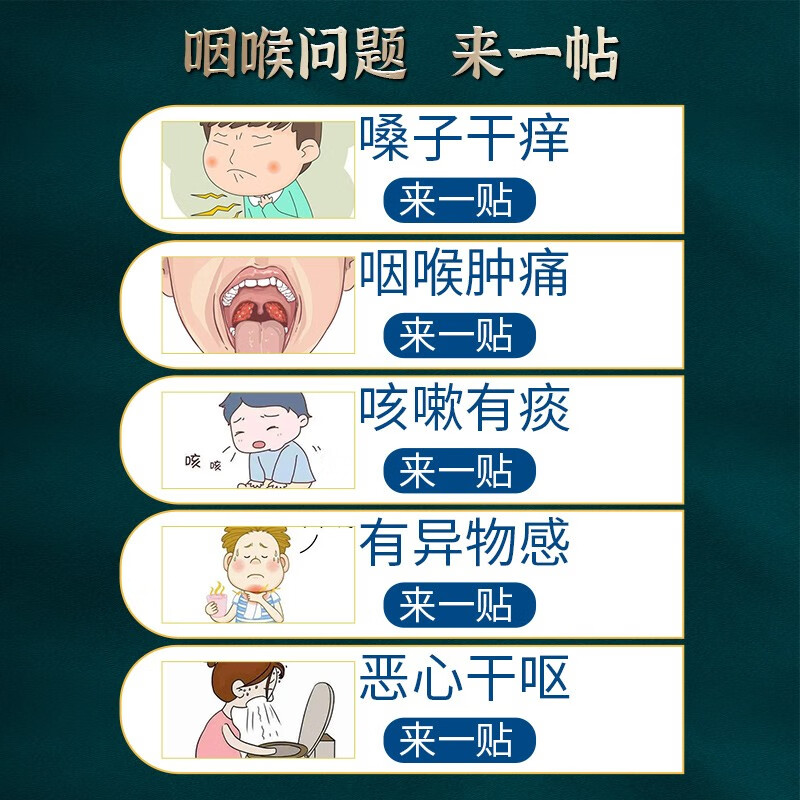 李时珍咽扁康慢性咽炎贴咽扁舒干呕干咳咽喉贴扁桃体发炎喉咙肿痛咳嗽
