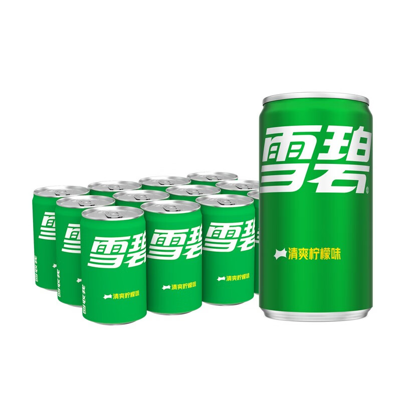 可口可乐(coca-cola)雪碧sprite迷你罐200ml*12罐整箱装清爽柠檬味汽