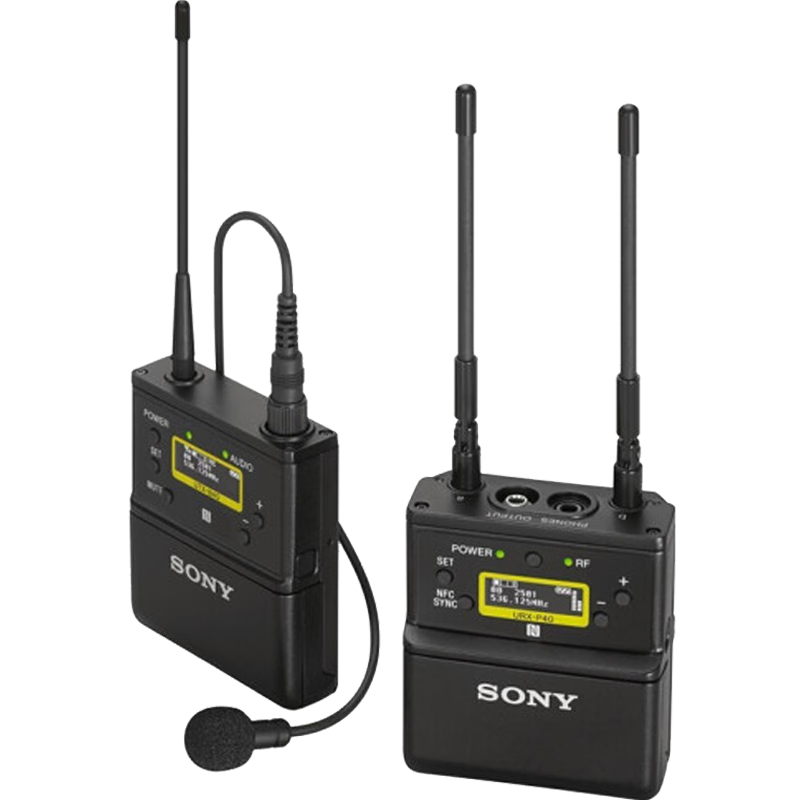 索尼（SONY）UWP-D21麥克風(fēng)電池套裝 直播收音設(shè)備 領(lǐng)夾式無線小蜜蜂 一拖一話筒 微單單反攝像機(jī)話筒套裝