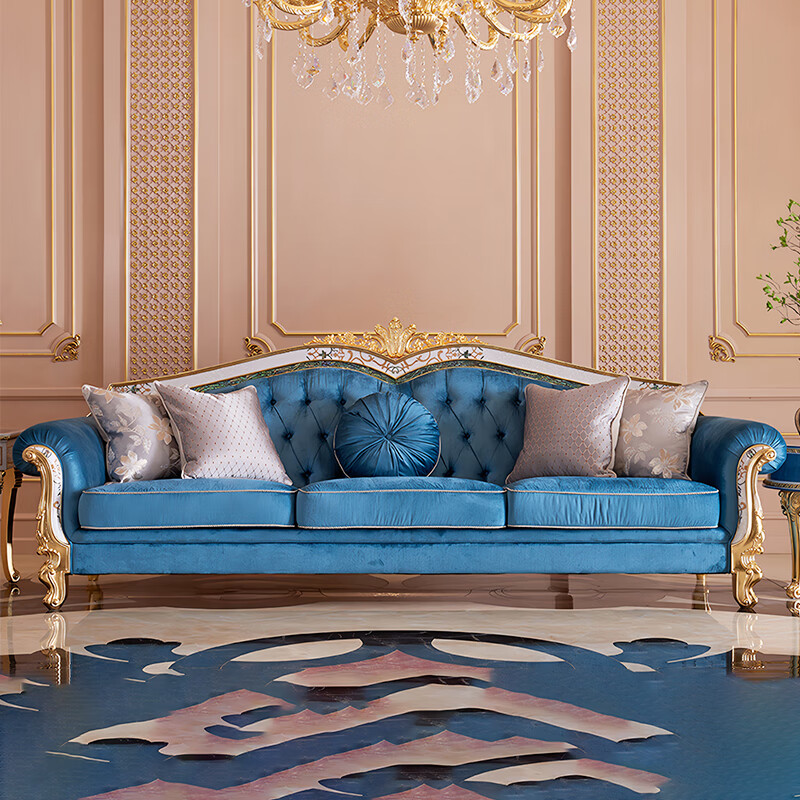 欧界(oujie)金其利欧式高端客厅沙发 别墅奢华家具定制北京法式北欧