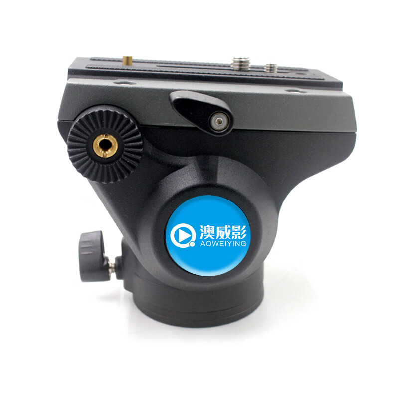 澳威影V5L液压云台三脚架单反相机摄像机直播摄像头铝合金支架 澳威影V5L标配