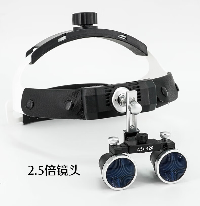牙科头戴式口腔双目放大镜手术显微镜led照明用头灯 【普通带灯款】2.