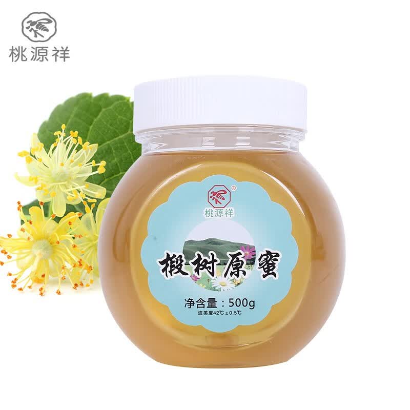 桃源祥椴树原蜜瓶装蜂蜜 多花种蜂蜜冲调水饮 送礼自饮可搭配桑葚柠檬 浓稠清甜不腻 椴树原蜜 500g