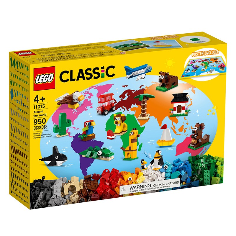乐高(lego) 经典创意系列拼搭积木玩具生日礼物 11015 环球动物大集合