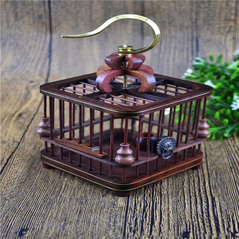 蝈蝈笼子手工制作爬虫鸣虫叫罐用具蝈蝈笼蝈蝈具 带抓葫芦款 带狮子头