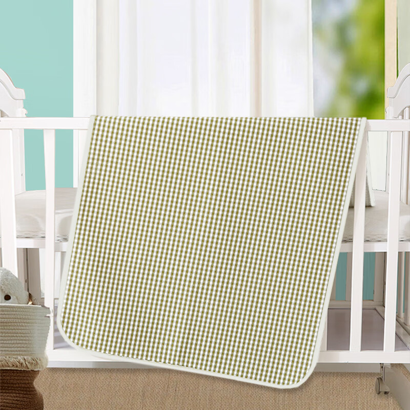 凉意婴幼儿苎麻凉席夏季新生宝宝用品童床凉席幼儿园午睡透气吸汗凉席 橄榄绿宝宝席 60*100cm