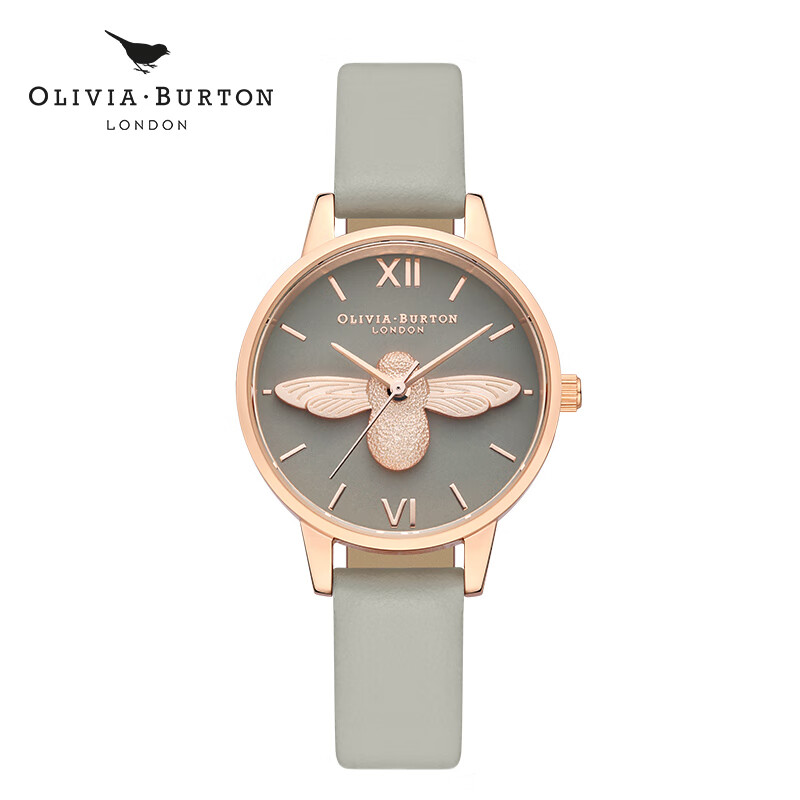 olivia burton手表,skagen oliviaburton手表女式3dbee小蜜蜂圆形女表学生腕表英国小众轻奢石英