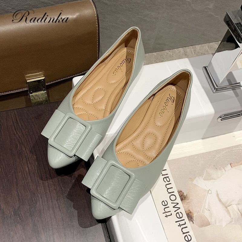 2021秋上新单鞋女尖头平底鞋女软底浅口鞋子百搭瓢鞋四季鞋女鞋jjc