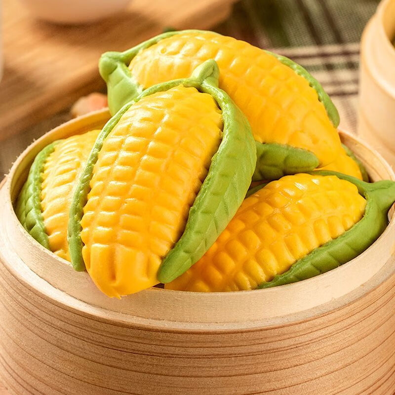 古蜀味道儿童红薯玉米包卡通包子馒头奶黄馅小笼包早餐半成品营养动漫