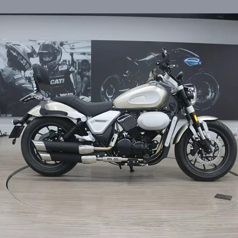 桃路复古摩托车巡航太子爵士捷dx250v型双缸发动机重型机车整车可上牌