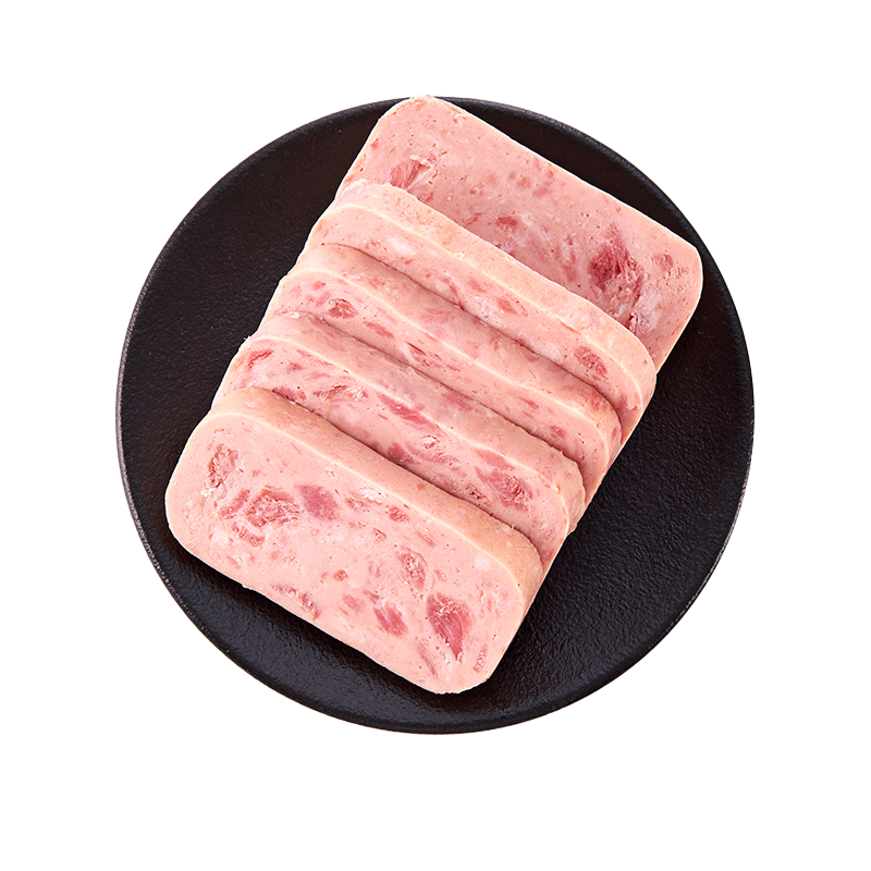 1號(hào)會(huì)員店 火腿午餐肉罐頭198g*3 大肉粒早餐火鍋方便面螺螄粉手抓餅搭檔
