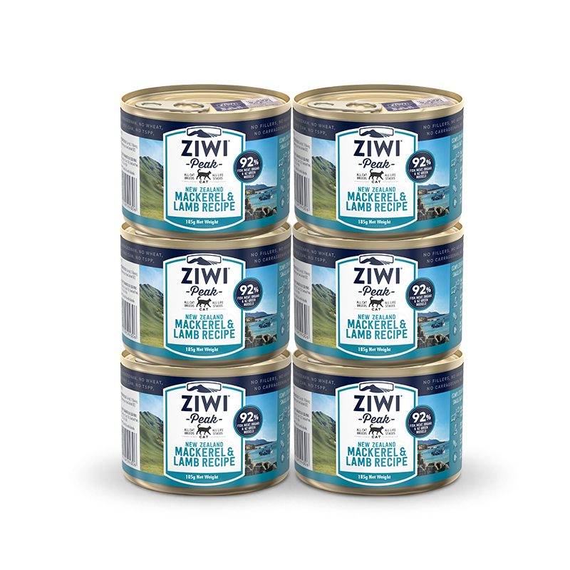 滋益巅峰（ZIWI）猫主食罐185g*6罐马鲛鱼羊肉主食湿粮成猫幼猫通用新西兰原装进口