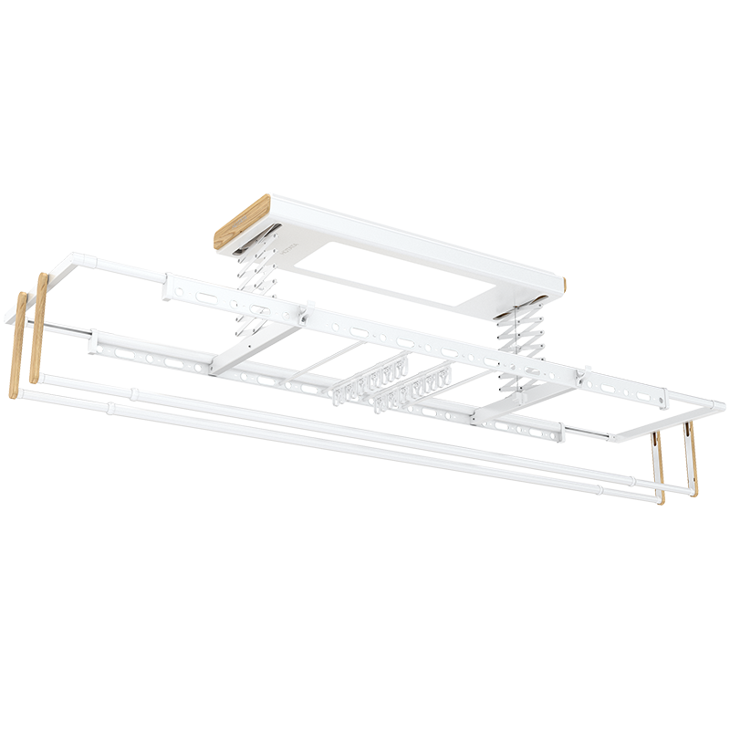 HOTATA 好太太 木纹系列 D-3135 智能电动晾衣架 2.24m 木纹+白色