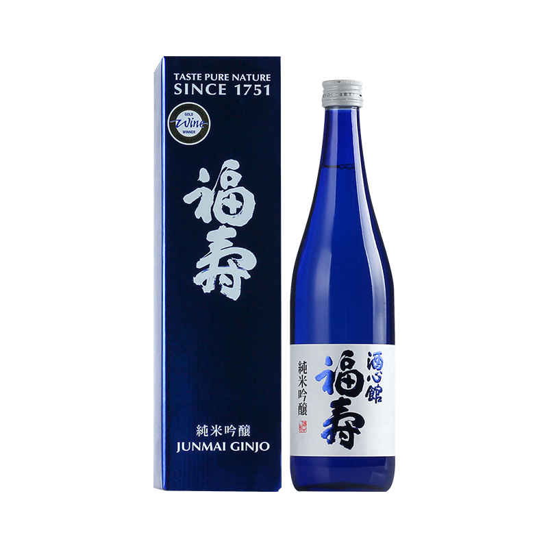 日本进口蓝标福寿纯米吟酿清酒米酒发酵酒低度酒盒装 福寿纯米大吟酿 720ml