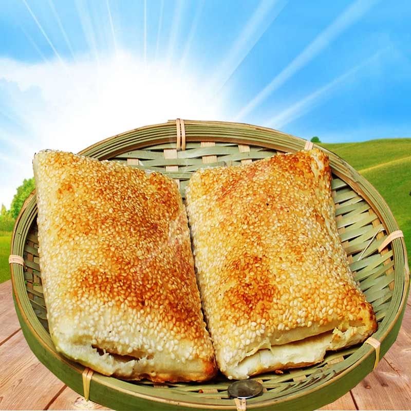 缸炉烧饼 曲阳灵山行唐唐县灵寿吊炉土炉香酥脆咸味烧饼多规格 5个装