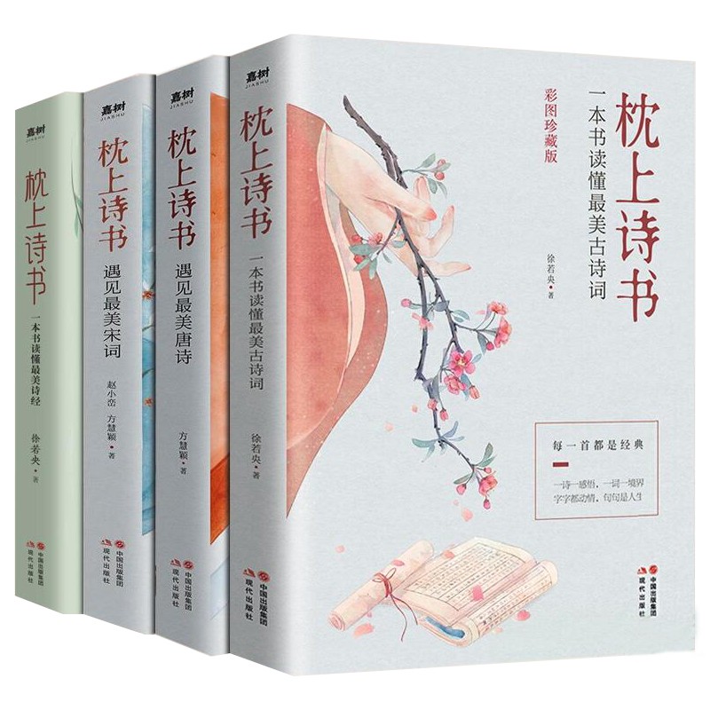 枕上诗书全套4册珍藏版中国诗词大会遇见最