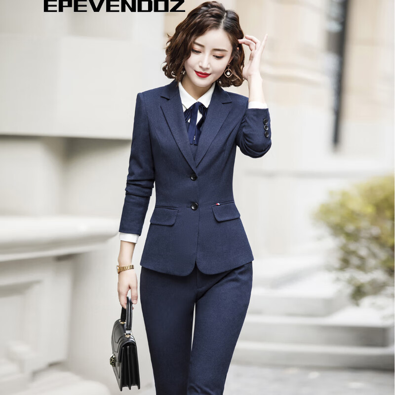 小西服女秋冬职业装女装套装时尚气质高端商务正装小西装女职业套装