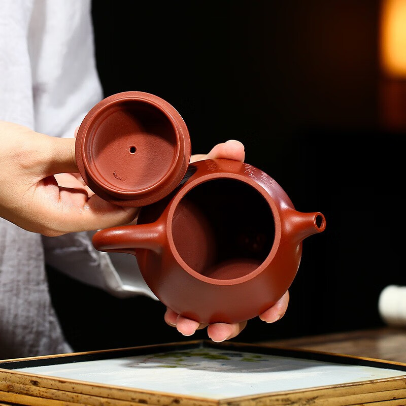 鑫祥势宸宜兴原矿紫砂壶 名家黄加峰全手工制大红袍泡茶壶家用办公室
