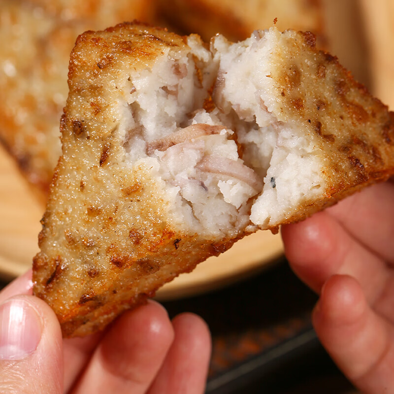 轻即福建芋粿三角糕福州特色小吃 芋头糕500g(约切48块)