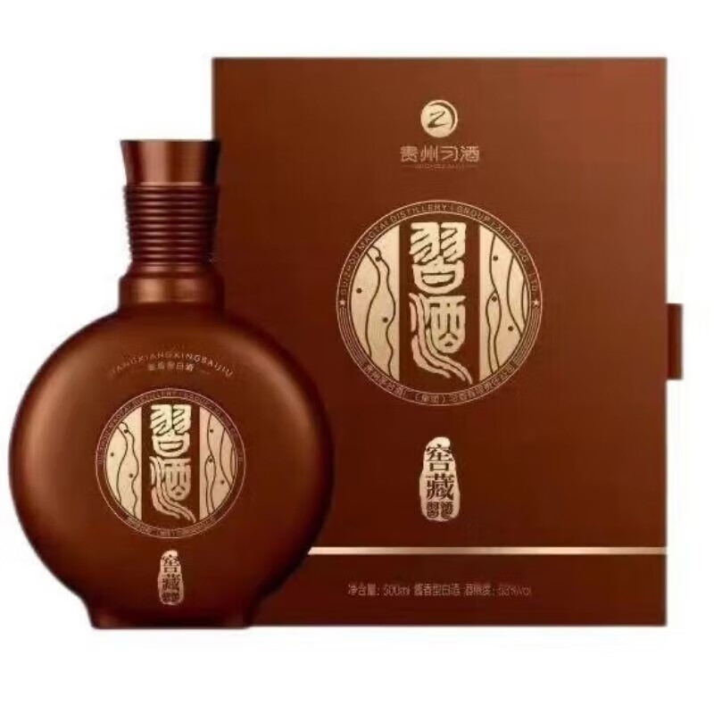 习酒贵州习酒   53度酱香型白酒 窖藏1988行政版 500ml单瓶装
